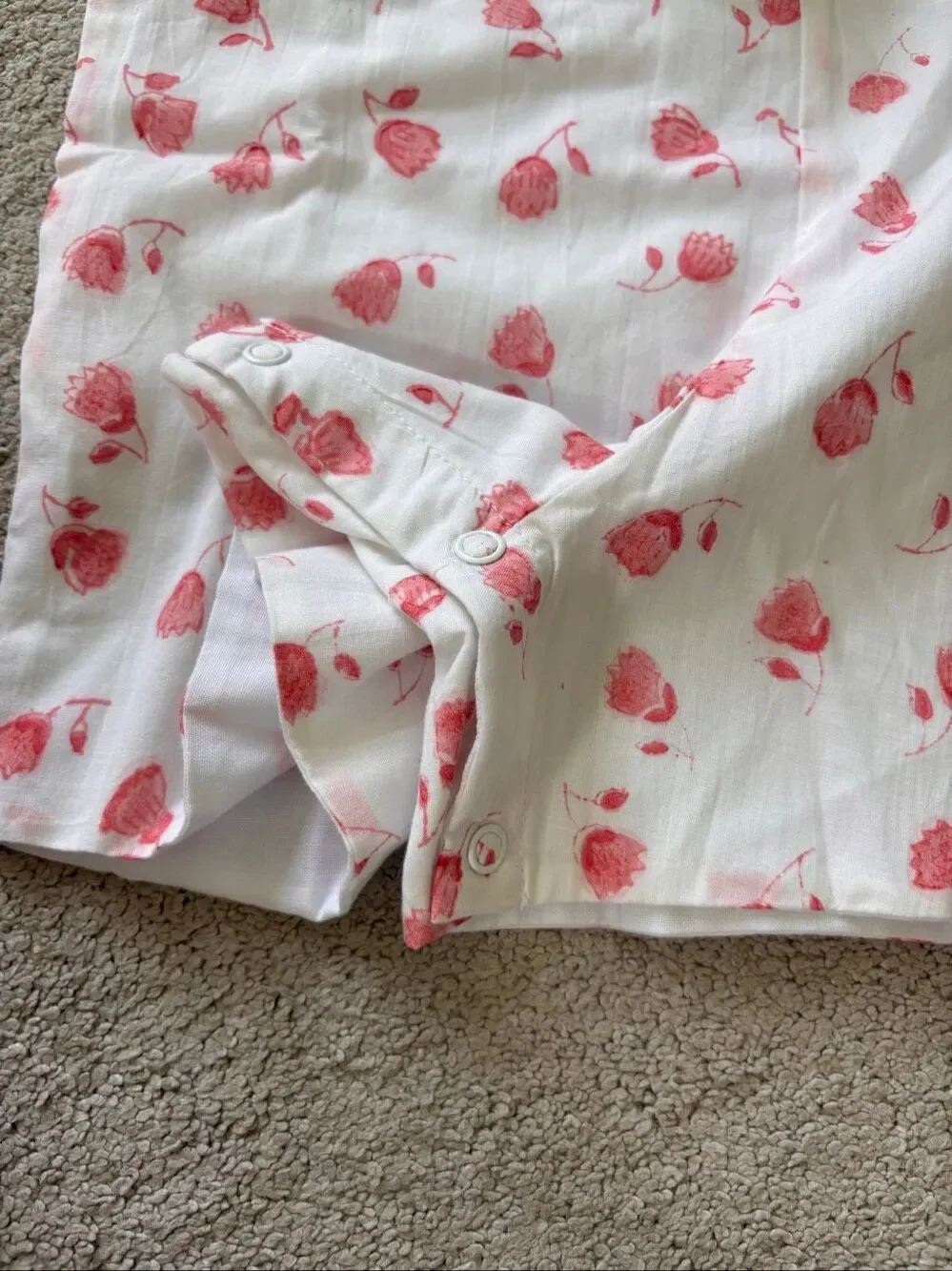 NWT India Amory Toddler Pink Floral Short Romper, Sz 24mon, $105 C9